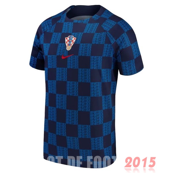 Maillot De Foot Thailande Pré match Maillot Croatie 2022 Bleu