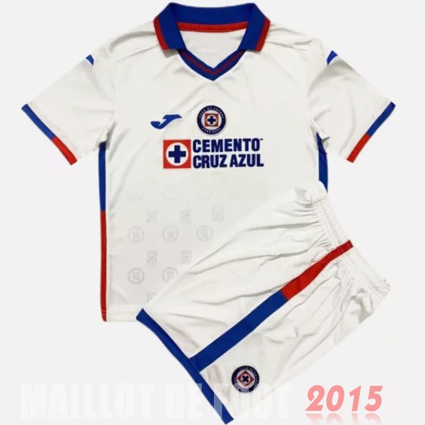 Maillot De Foot Exterieur Conjunto De Enfant Cruz Bleu 22/23 Blanc