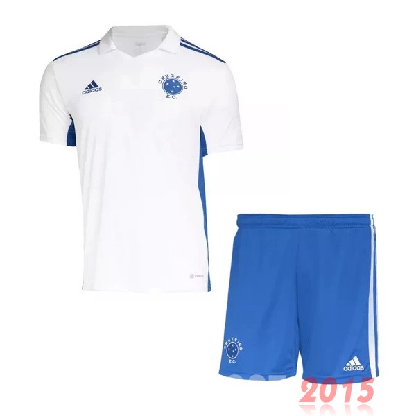 Maillot De Foot Exterieur Conjunto De Enfant Cruzeiro 22/23 Blanc