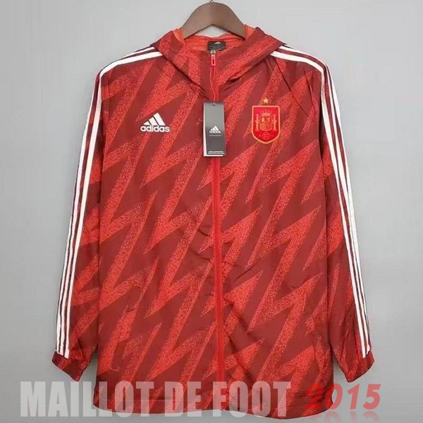 Maillot De Foot Coupe Vent Espagne 2022 Rouge