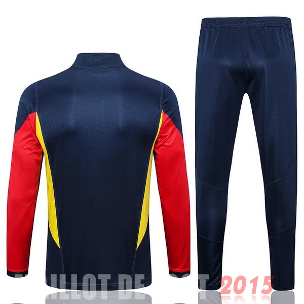 Maillot De Foot Ensemble Complet Sudadera Entrainement Espagne 2022 Bleu I Marine