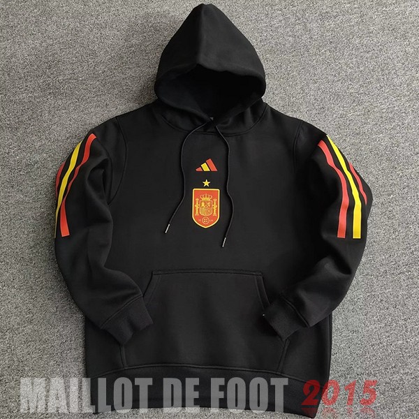 Maillot De Foot Sweats à Capuche Espagne 2022 Noir