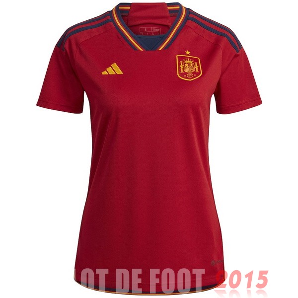 Maillot De Foot Domicile Maillot Femme Espagne 2022 Rouge