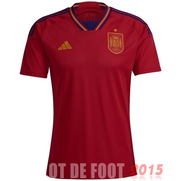 Maillot De Foot Domicile Maillot Espagne 2022 Rouge