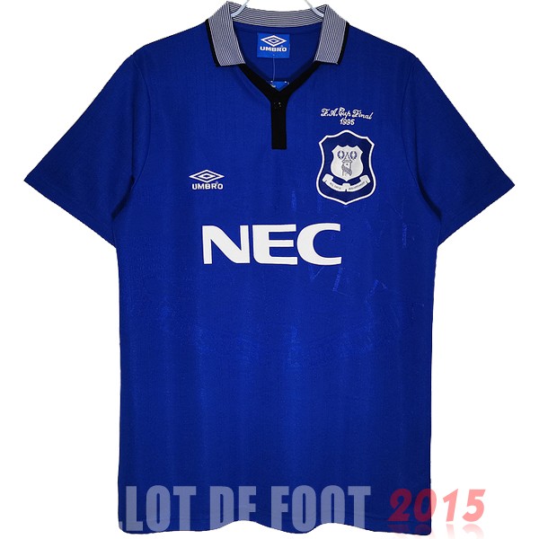 Maillot De Foot Domicile Maillot Everton Rétro 1995 Bleu