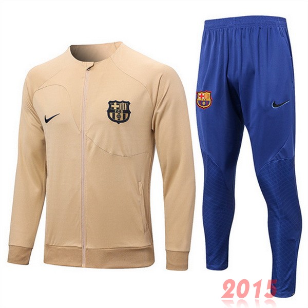 Maillot De Foot Survêtements Barcelona 22/23 Jaune Bleu