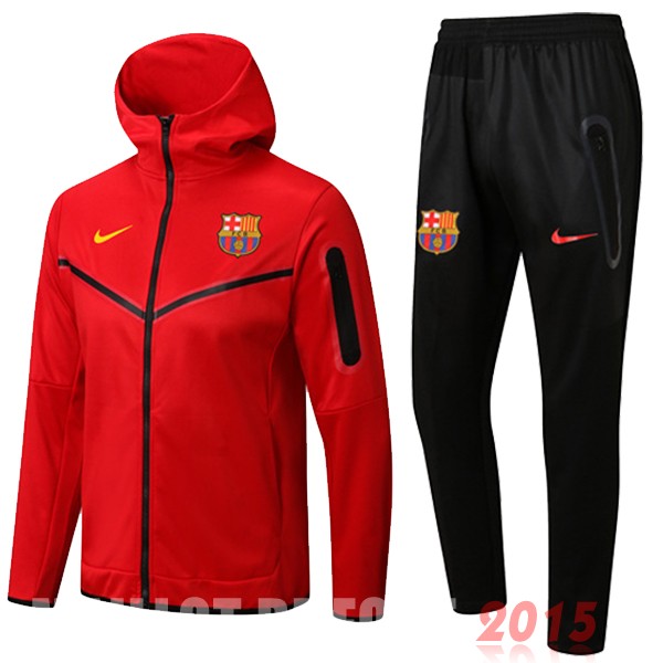 Maillot De Foot Sweat Shirt Capuche Barcelona 22/23 Rouge Noir