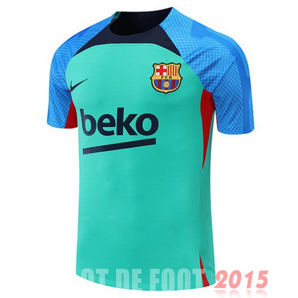 Maillot De Foot Entrainement Barcelona 22/23 Vert Bleu