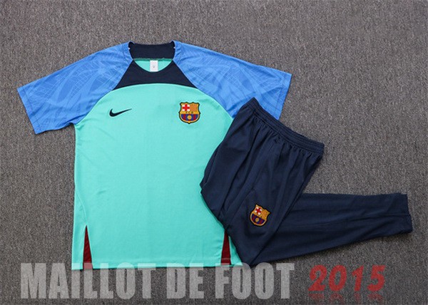Maillot De Foot Entrainement Ensemble Complet Barcelona 22/23 Bleu I Vert