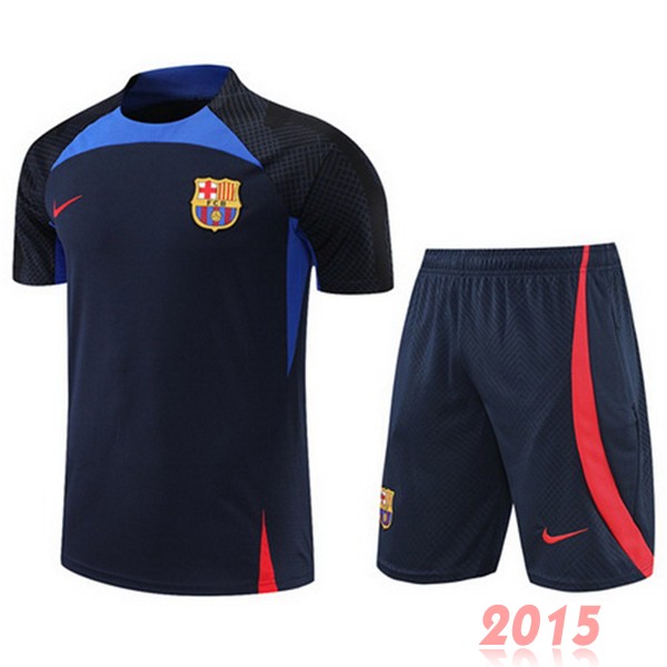 Maillot De Foot Entrainement Ensemble Complet Barcelona 22/23 Bleu Marine Rouge