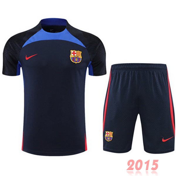 Maillot De Foot Entrainement Ensemble Complet Barcelona 22/23 Bleu Marine Rouge