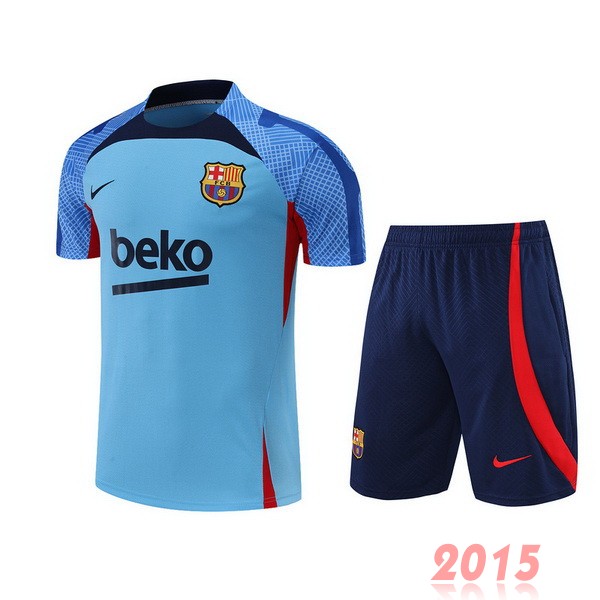 Maillot De Foot Entrainement Ensemble Complet Barcelona 22/23 Bleu Noir