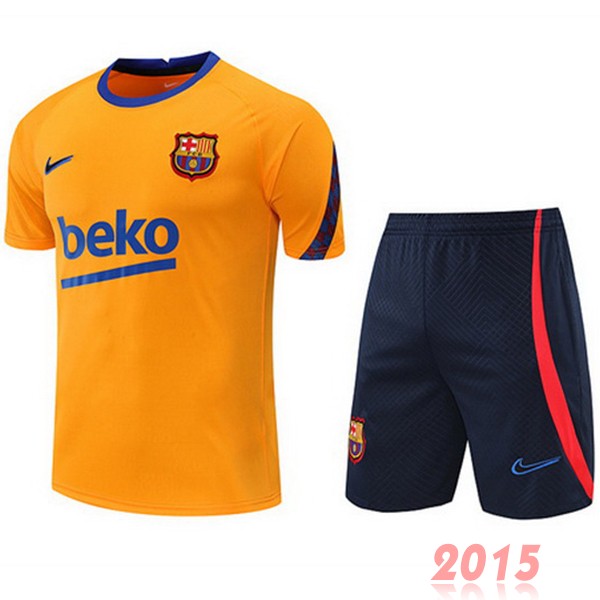 Maillot De Foot Entrainement Ensemble Complet Barcelona 22/23 Orange I Bleu