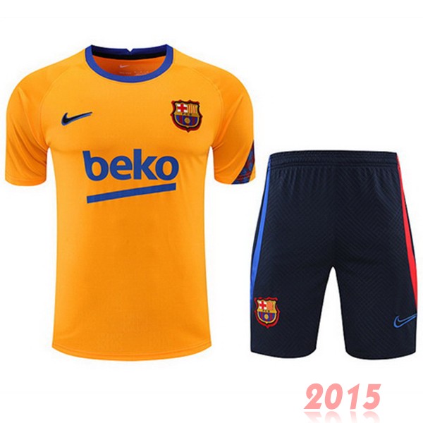 Maillot De Foot Entrainement Ensemble Complet Barcelona 22/23 Orange I Bleu