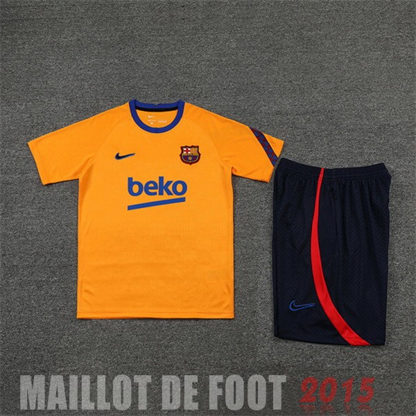 Maillot De Foot Entrainement Ensemble Complet Barcelona 22/23 Orange I Bleu