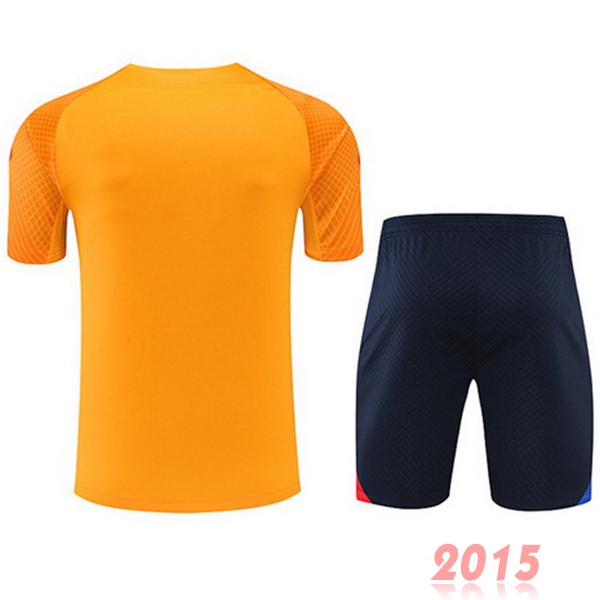 Maillot De Foot Entrainement Ensemble Complet Barcelona 22/23 Orange I Noir