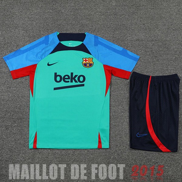 Maillot De Foot Entrainement Ensemble Complet Barcelona 22/23 Vert Bleu Rouge