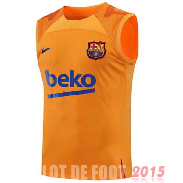 Maillot De Foot Entrainement Sans Manches Barcelona 22/23 I Orange