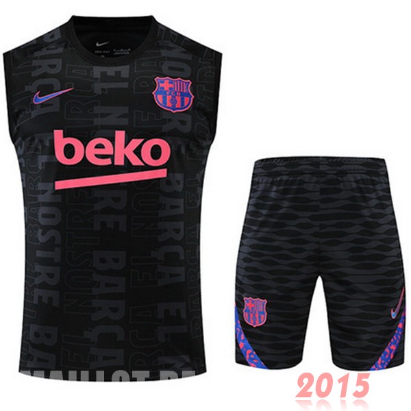 Maillot De Foot Entrainement Sans Manches Ensemble Complet Barcelona 22/23 Noir Purpura