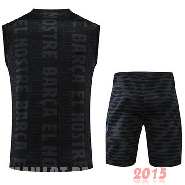 Maillot De Foot Entrainement Sans Manches Ensemble Complet Barcelona 22/23 Noir Purpura