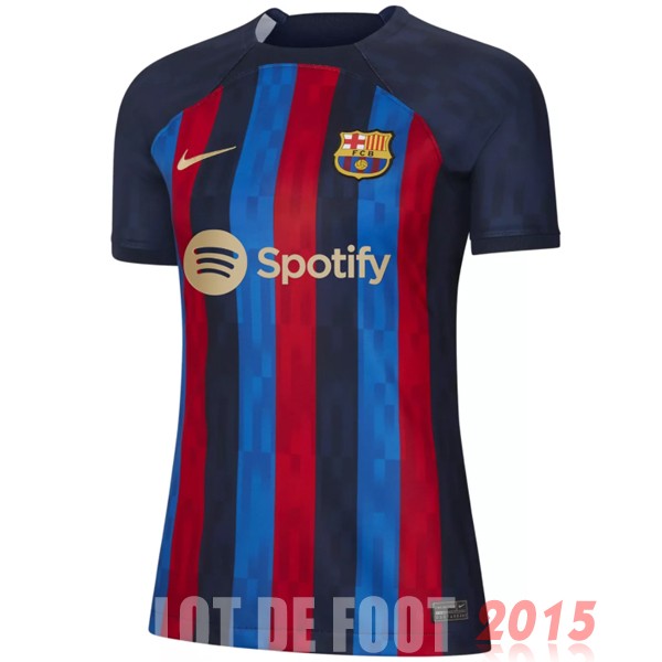 Maillot De Foot Domicile Maillot Femme Barcelona 22/23 Bleu Rouge