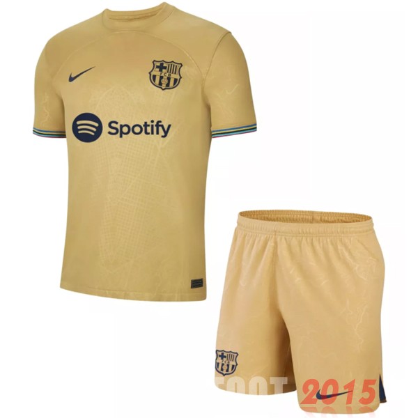 Maillot De Foot Exterieur Conjunto De Enfant Barcelona 22/23 Jaune