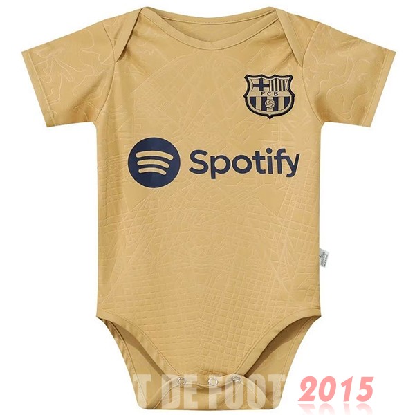 Maillot De Foot Exterieur Onesies Enfant Barcelona 22/23 Jaune