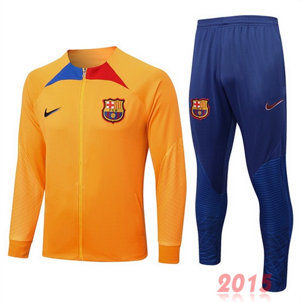 Maillot De Foot Survêtements Enfant Barcelona 22/23 Orange II Bleu