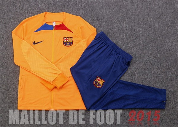Maillot De Foot Survêtements Enfant Barcelona 22/23 Orange II Bleu