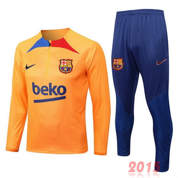 Maillot De Foot Survêtements Enfant Barcelona 22/23 Orange I Bleu