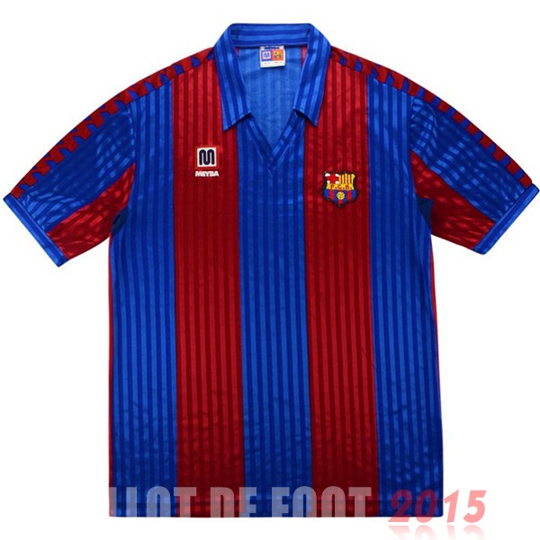 Maillot De Foot Domicile Maillot Barcelona Rétro 1991 1992 Bleu Rouge