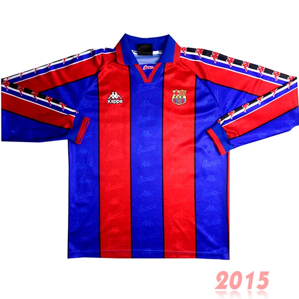 Maillot De Foot Domicile Maillot Barcelona Rétro 1996 1997 Bleu Rouge