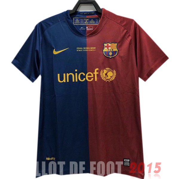 Maillot De Foot Domicile Maillot Barcelona Rétro 2008 2009 Bleu Rouge