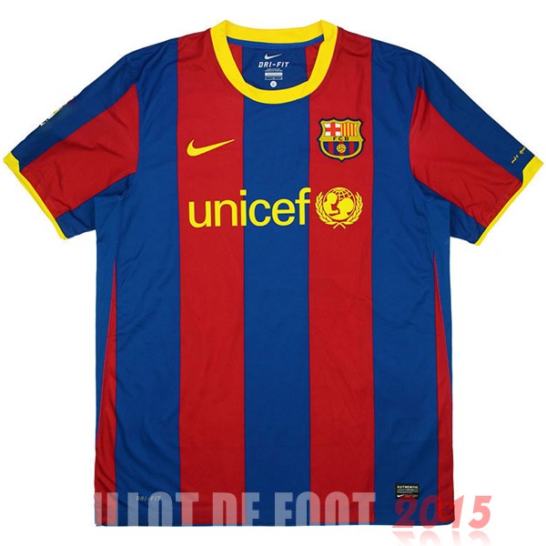 Maillot De Foot Domicile Maillot Barcelona Rétro 2010 2011 Bleu Rouge