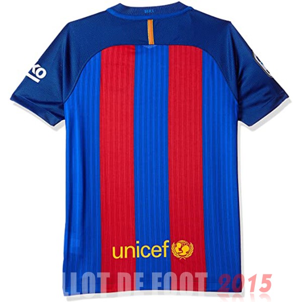 Maillot De Foot Domicile Maillot Barcelona Rétro 2016 2017 Bleu Rouge