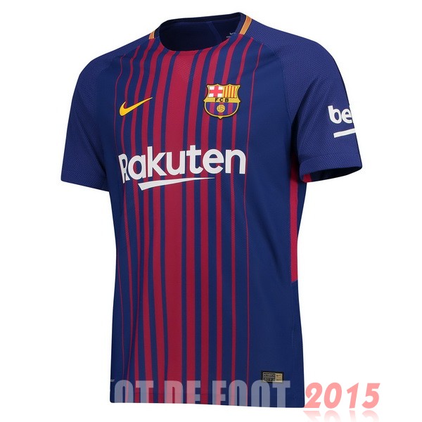 Maillot De Foot Domicile Maillot Barcelona Rétro 2017 2018 Bleu Rouge