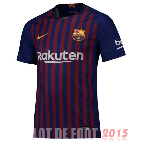 Maillot De Foot Domicile Maillot Barcelona Rétro 2018 2019 Bleu Rouge