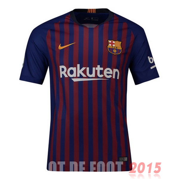 Maillot De Foot Domicile Maillot Barcelona Rétro 2018 2019 Bleu Rouge