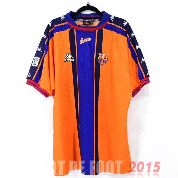 Maillot De Foot Exterieur Maillot Barcelona Rétro 1997 1998 Orange