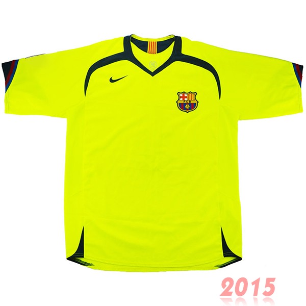 Maillot De Foot Exterieur Maillot Barcelona Rétro 2005 2006 Jaune