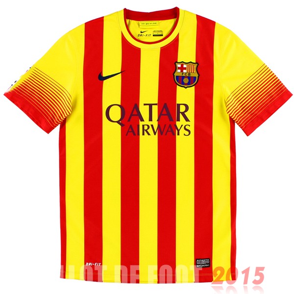 Maillot De Foot Exterieur Maillot Barcelona Rétro 2013 2014 Jaune