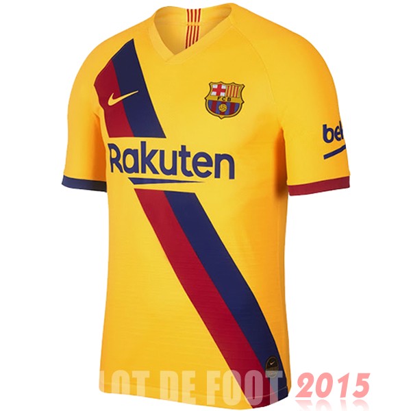 Maillot De Foot Exterieur Maillot Barcelona Rétro 2019 2020 Jaune