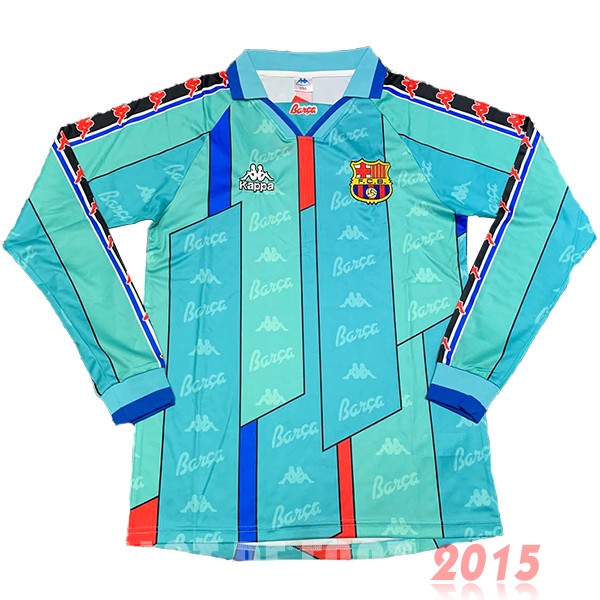 Maillot De Foot Exterieur Manches Longues Barcelona Rétro 1996 1997 Vert