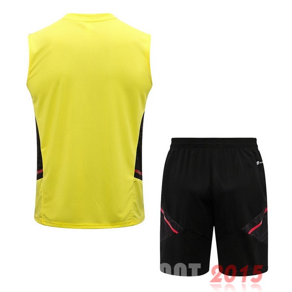 Maillot De Foot Entrainement Sans Manches Ensemble Complet Flamengo 22/23 Jaune
