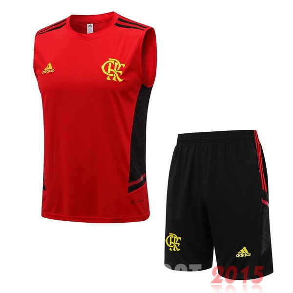 Maillot De Foot Entrainement Sans Manches Ensemble Complet Flamengo 22/23 Rouge