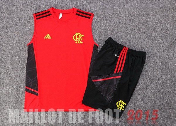 Maillot De Foot Entrainement Sans Manches Ensemble Complet Flamengo 22/23 Rouge