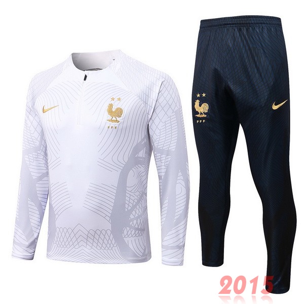 Maillot De Foot Survêtements France 2022 Blanc