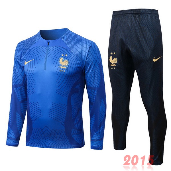 Maillot De Foot Survêtements France 2022 Bleu