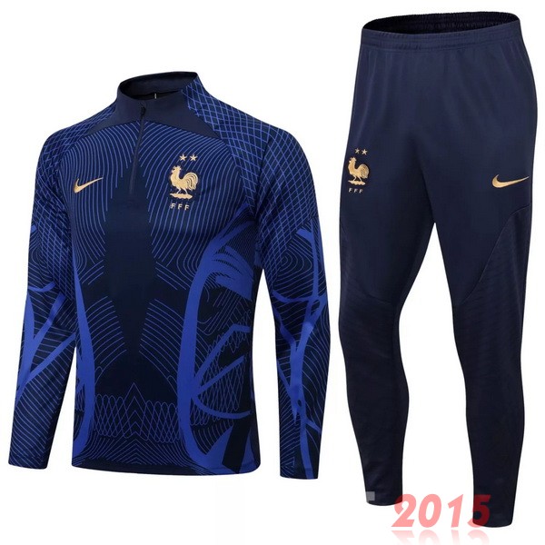 Maillot De Foot Survêtements France 2022 Bleu I Marine