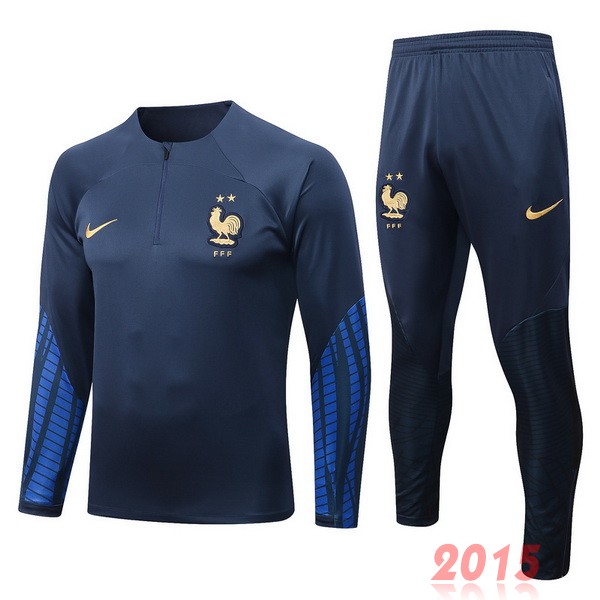 Maillot De Foot Survêtements France 2022 Bleu Marine